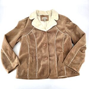 Mulberry Street Faux Suede Jacket Size XL
